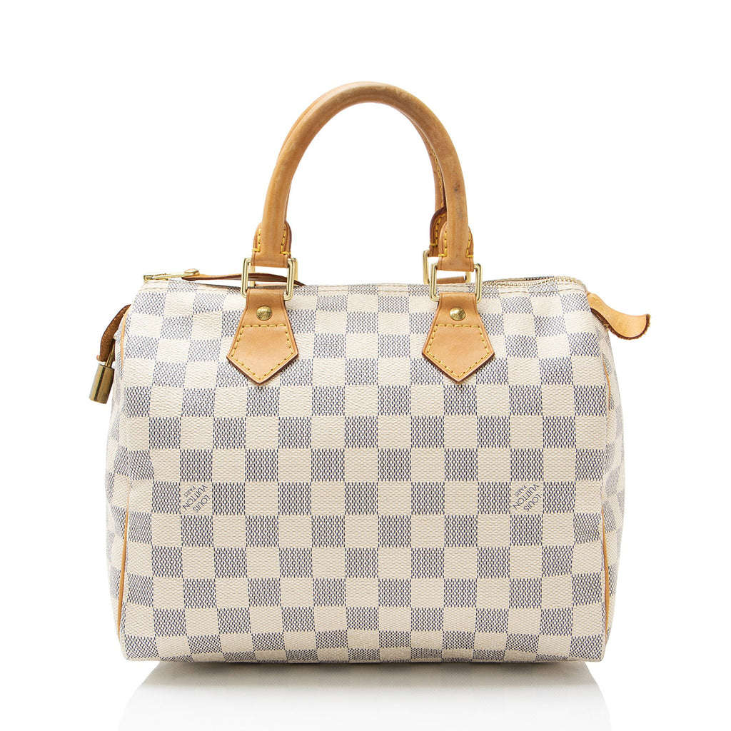 Louis Vuitton Damier Azur Speedy 25 Satchel