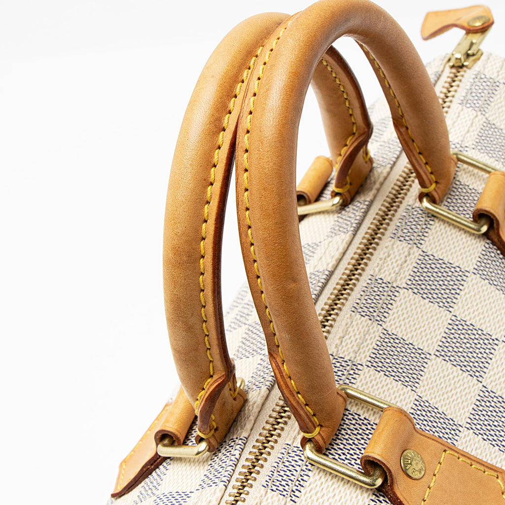 Louis Vuitton Damier Azur Speedy 25 Satchel