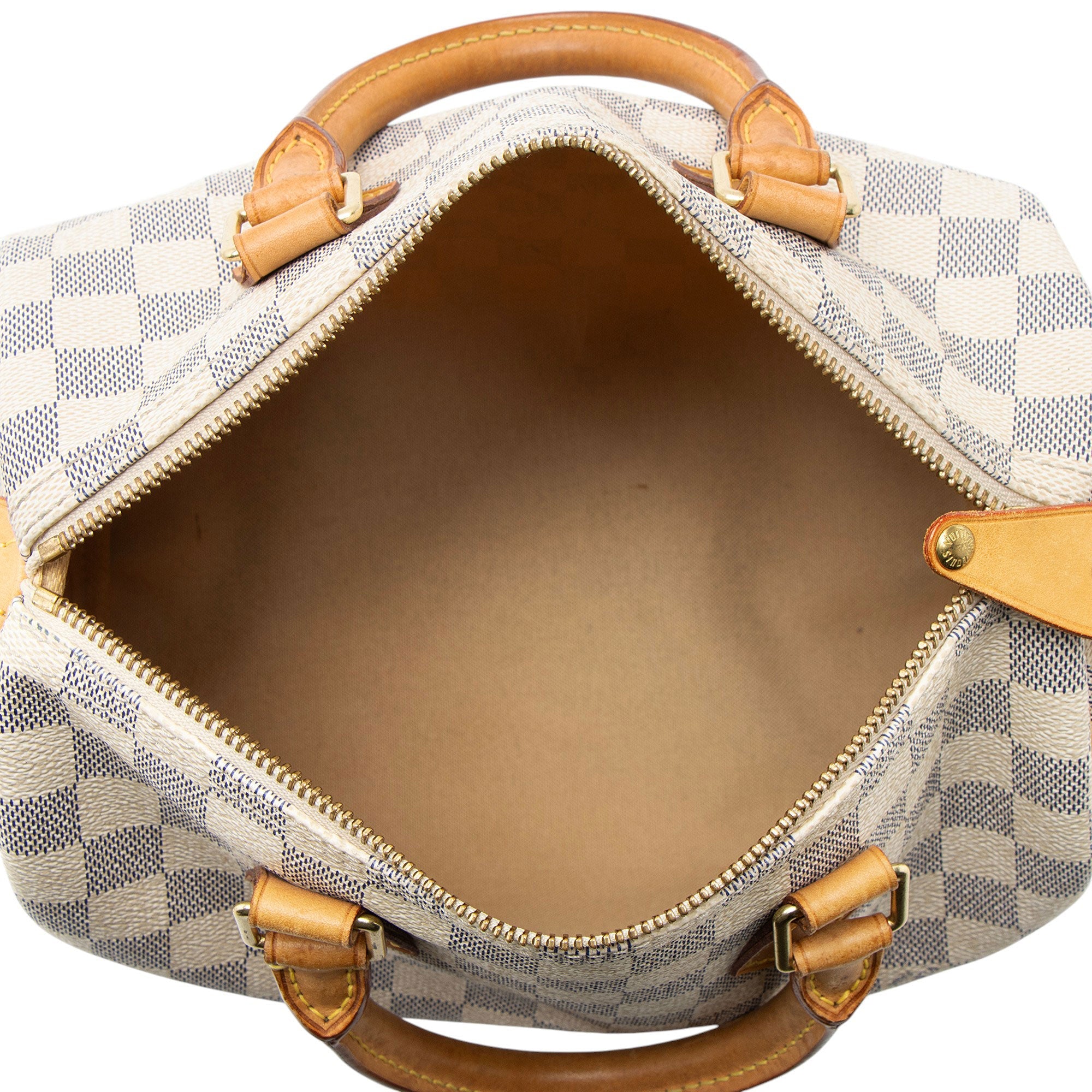 Louis Vuitton Damier Azur Speedy 25 Satchel