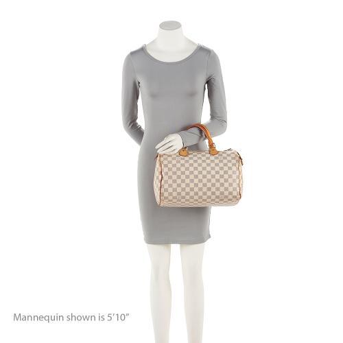 Louis Vuitton Damier Azur Speedy 30 Satchel (SHF-EJWajq)