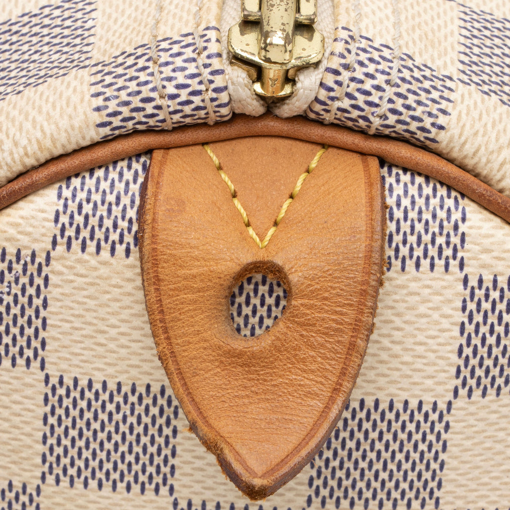 Louis Vuitton Damier Azur Speedy 30 Satchel (SHF-bV6e4O)