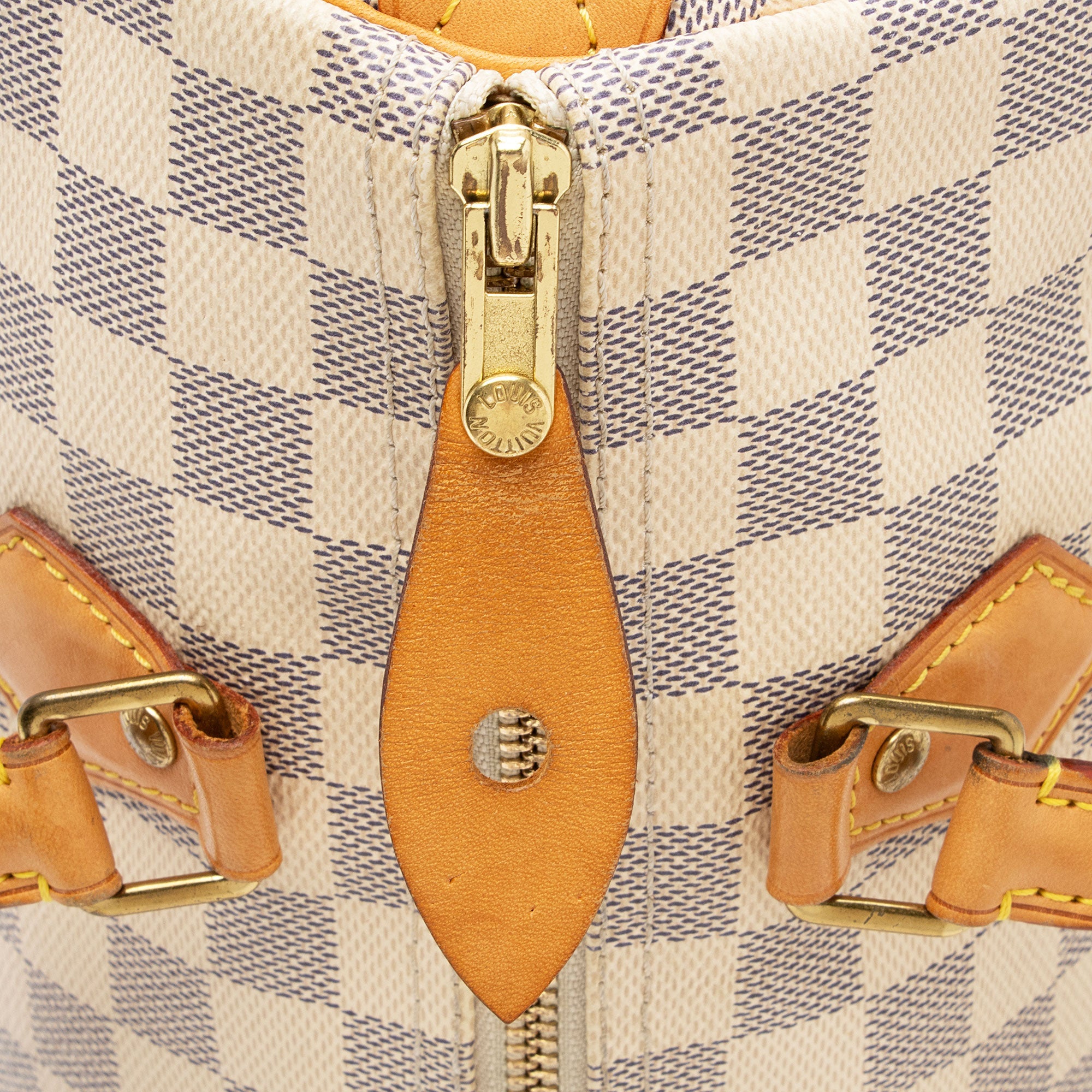 Louis Vuitton Damier Azur Speedy 30 Satchel (SHF-bZTiPn)