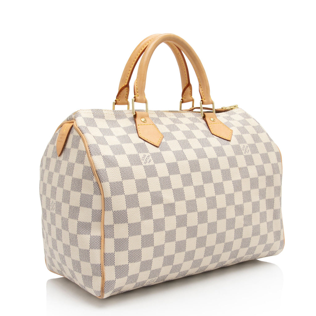 Louis Vuitton Damier Azur Speedy 30 Satchel (SHF-hK0BKQ)