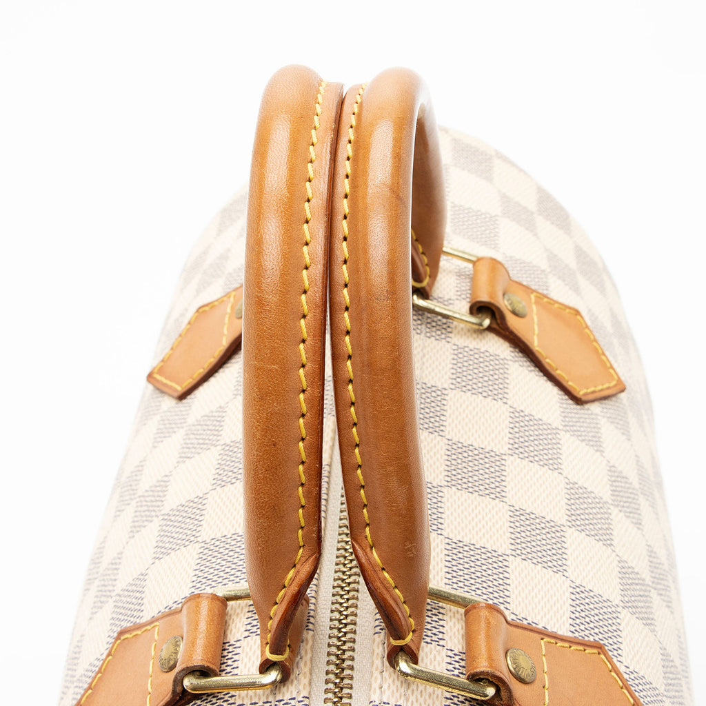 Louis Vuitton Damier Azur Speedy 30 Satchel