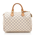 Louis Vuitton Damier Azur Speedy 30 Satchel