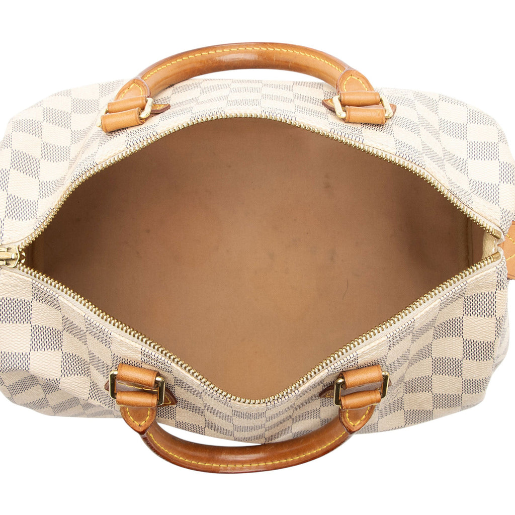 Louis Vuitton Damier Azur Speedy 30 Satchel
