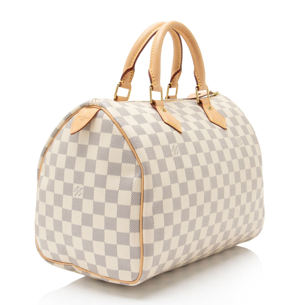 Louis Vuitton Damier Azur Speedy 30 Satchel