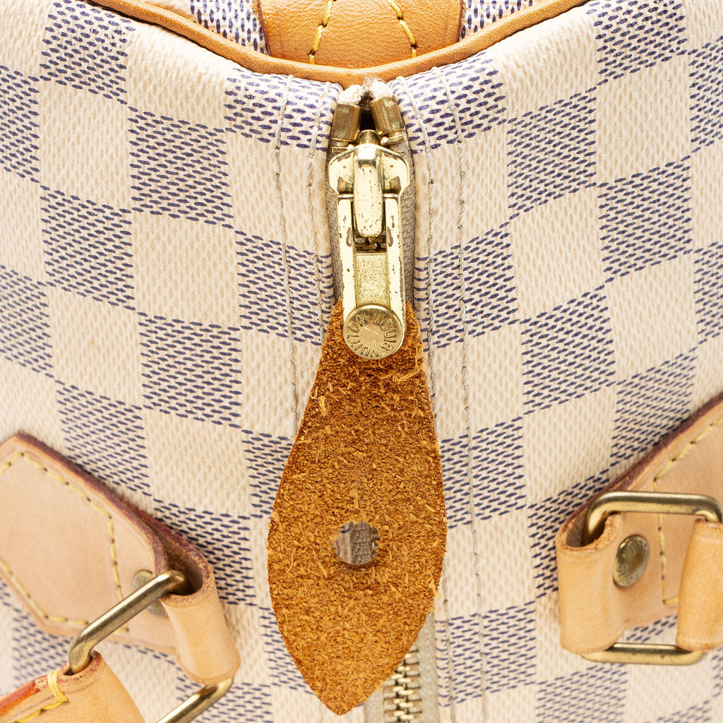 Louis Vuitton Damier Azur Speedy 30 Satchel