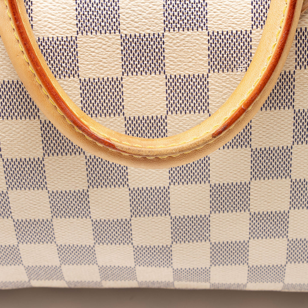 Louis Vuitton Damier Azur Speedy 30 Satchel