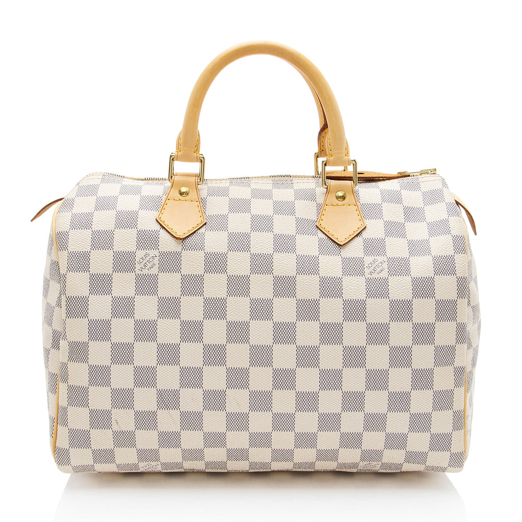 Louis Vuitton Damier Azur Speedy 30 Satchel