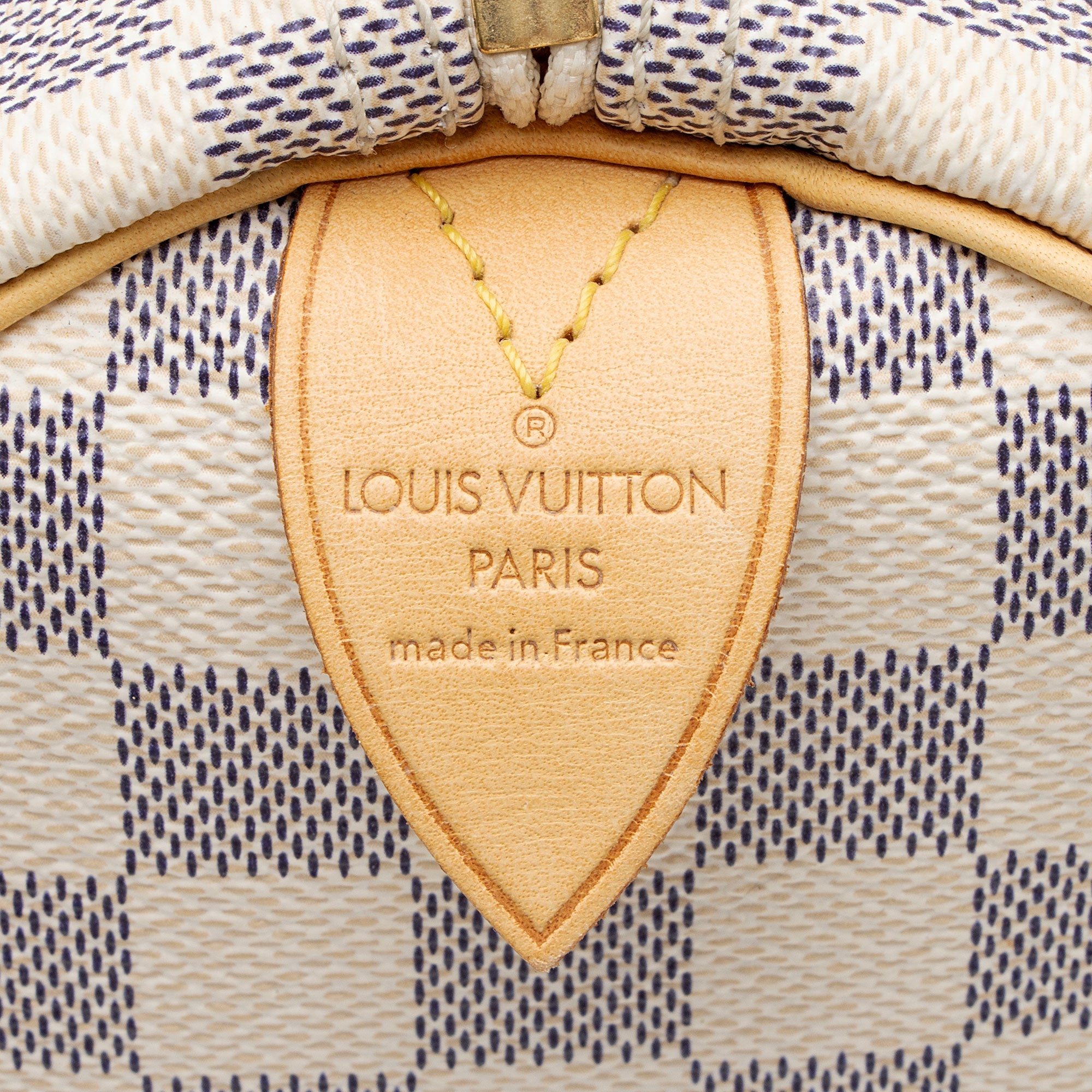 Louis Vuitton Damier Azur Speedy 30 Satchel