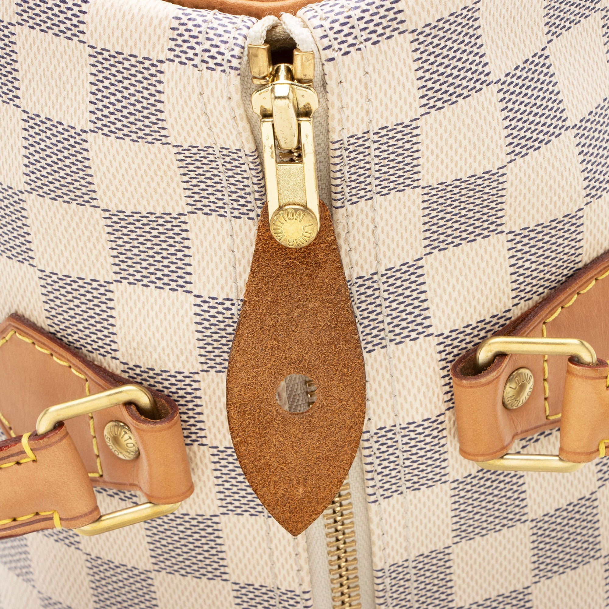 Louis Vuitton Damier Azur Speedy 30 Satchel