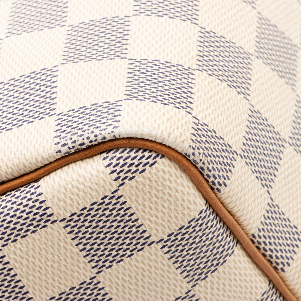 Louis Vuitton Damier Azur Speedy 30 Satchel