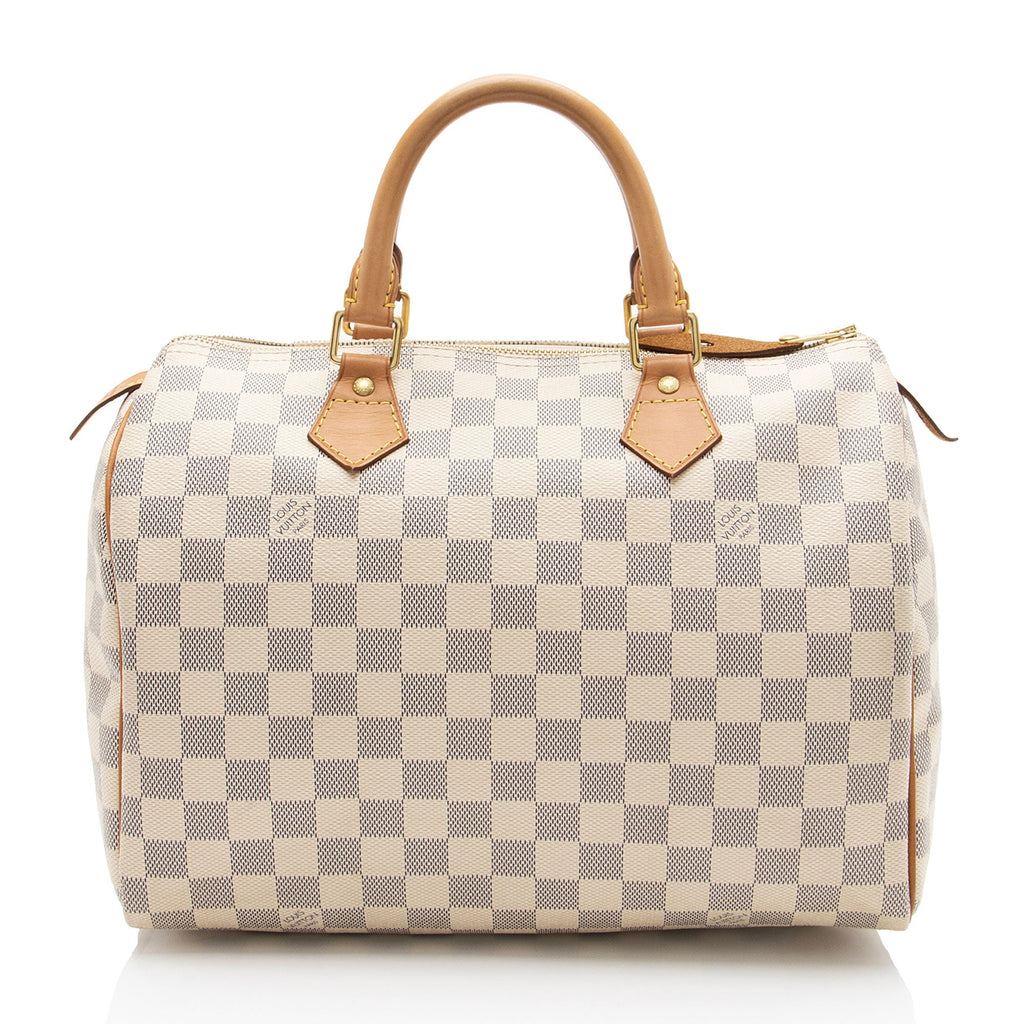 Louis Vuitton Damier Azur Speedy 30 Satchel