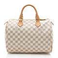 Louis Vuitton Damier Azur Speedy 30 Satchel