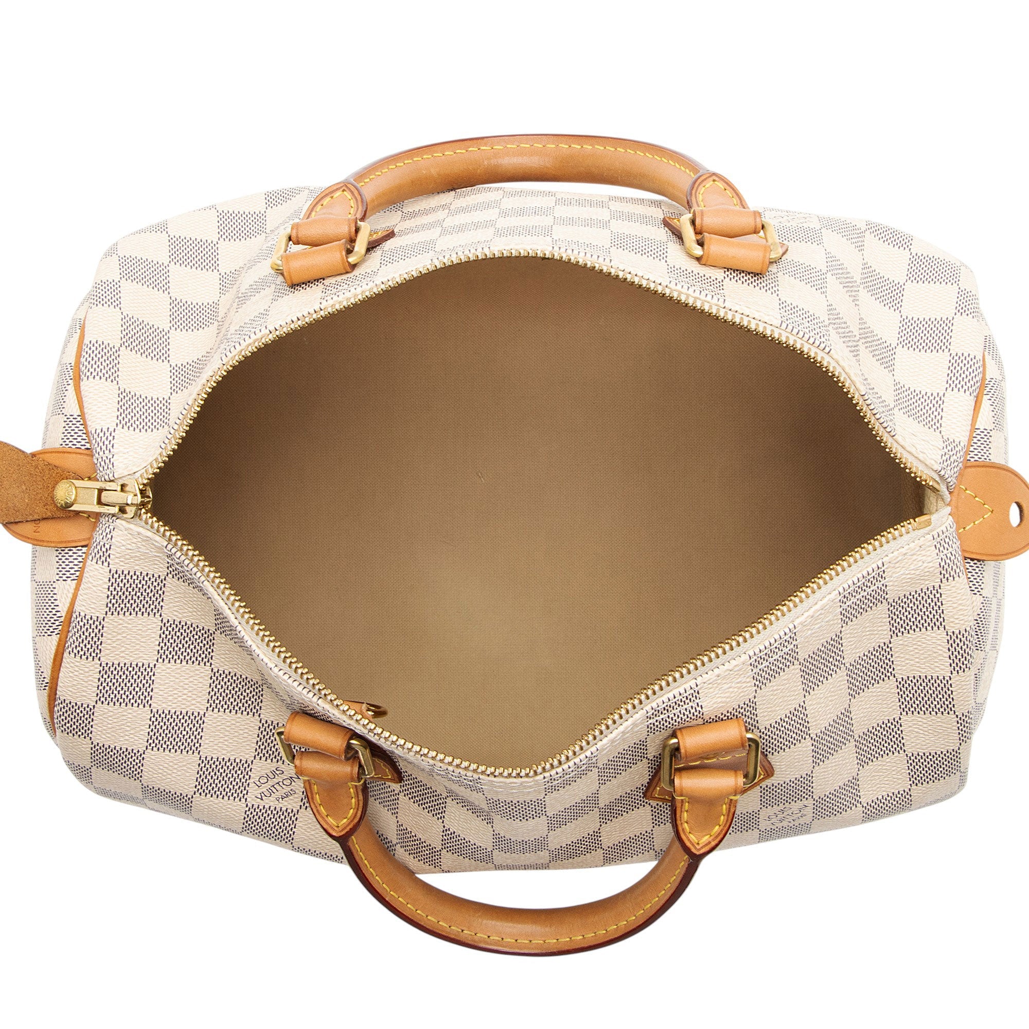 Louis Vuitton Damier Azur Speedy 30 Satchel
