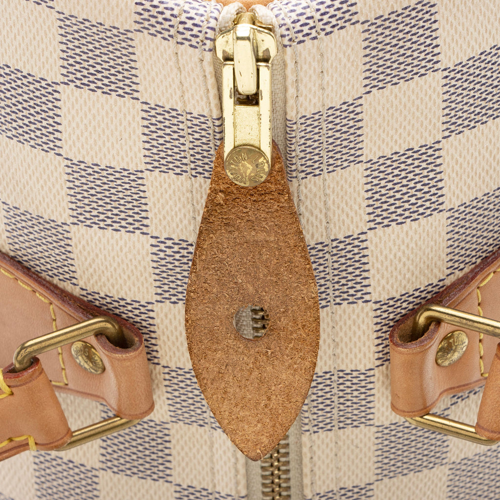 Louis Vuitton Damier Azur Speedy 30 Satchel