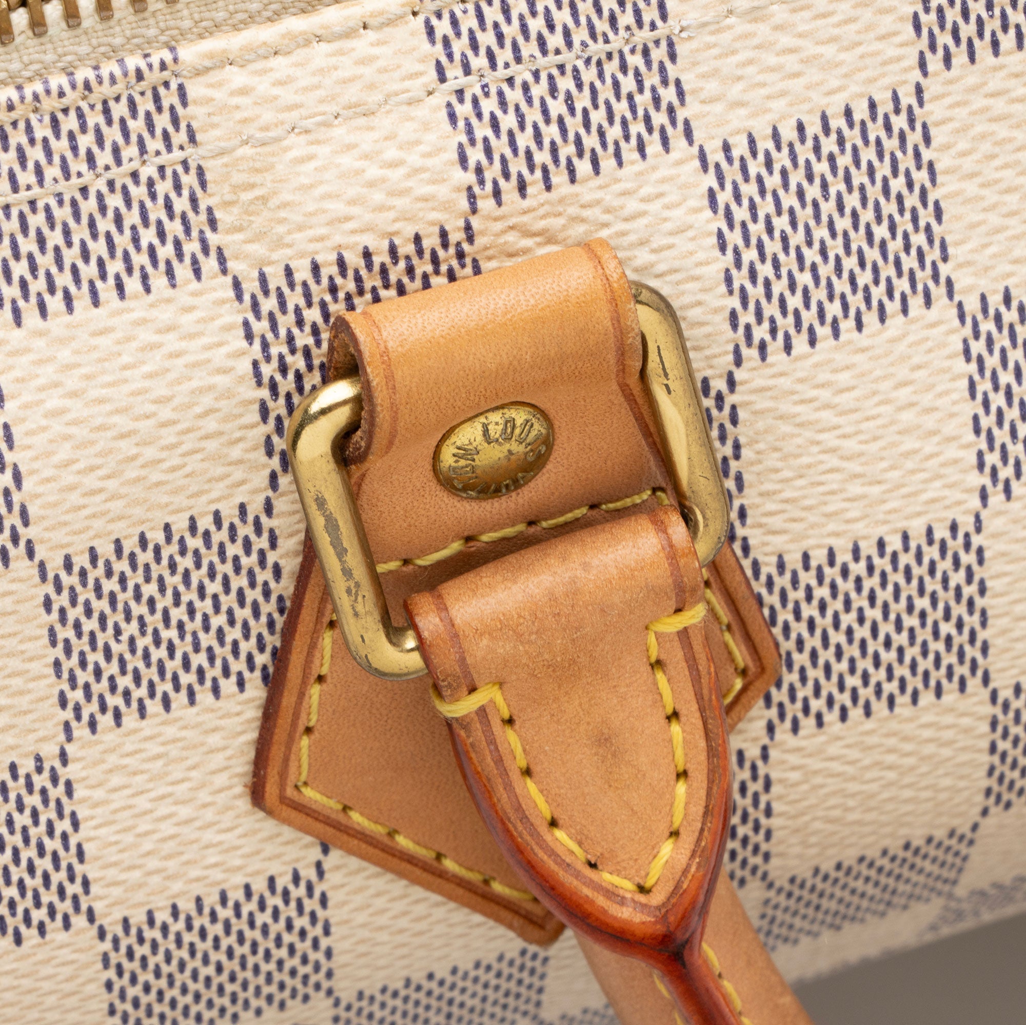 Louis Vuitton Damier Azur Speedy 30 Satchel