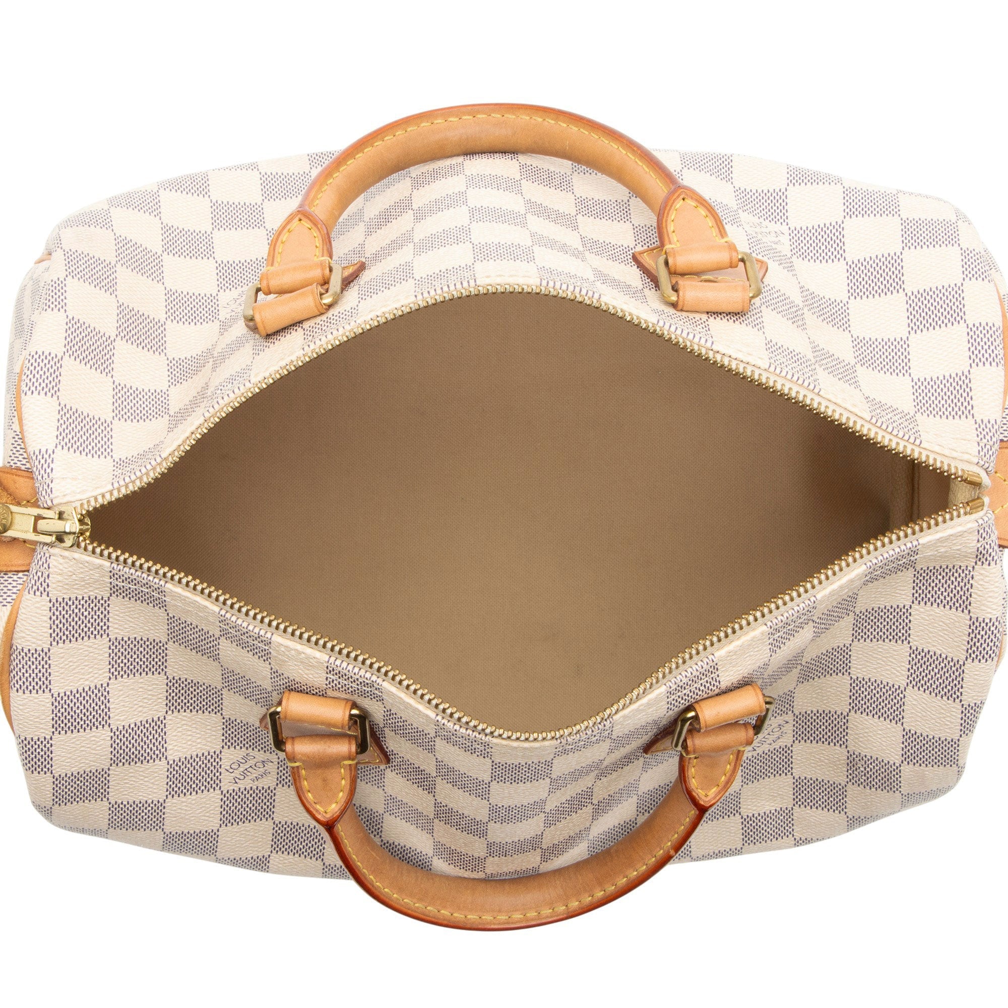 Louis Vuitton Damier Azur Speedy 30 Satchel