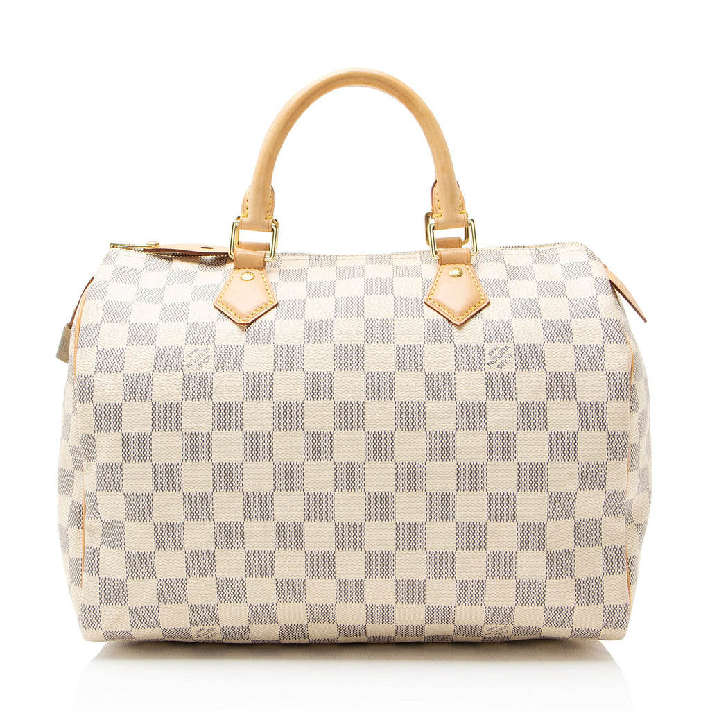 Louis Vuitton Damier Azur Speedy 30 Satchel