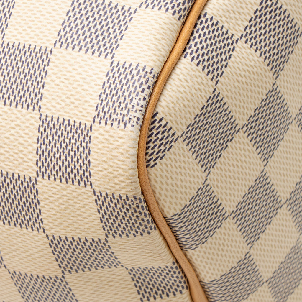 Louis Vuitton Damier Azur Speedy 30 Satchel