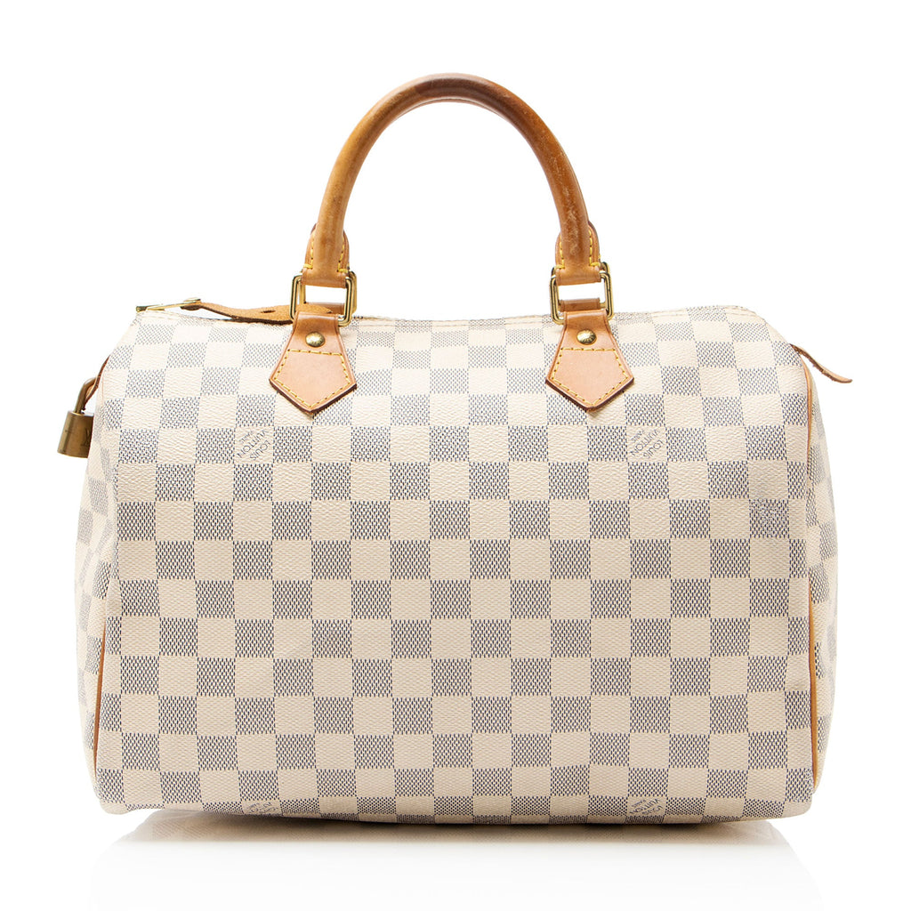 Louis Vuitton Damier Azur Speedy 30 Satchel