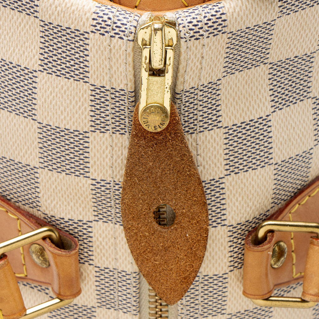 Louis Vuitton Damier Azur Speedy 30 Satchel