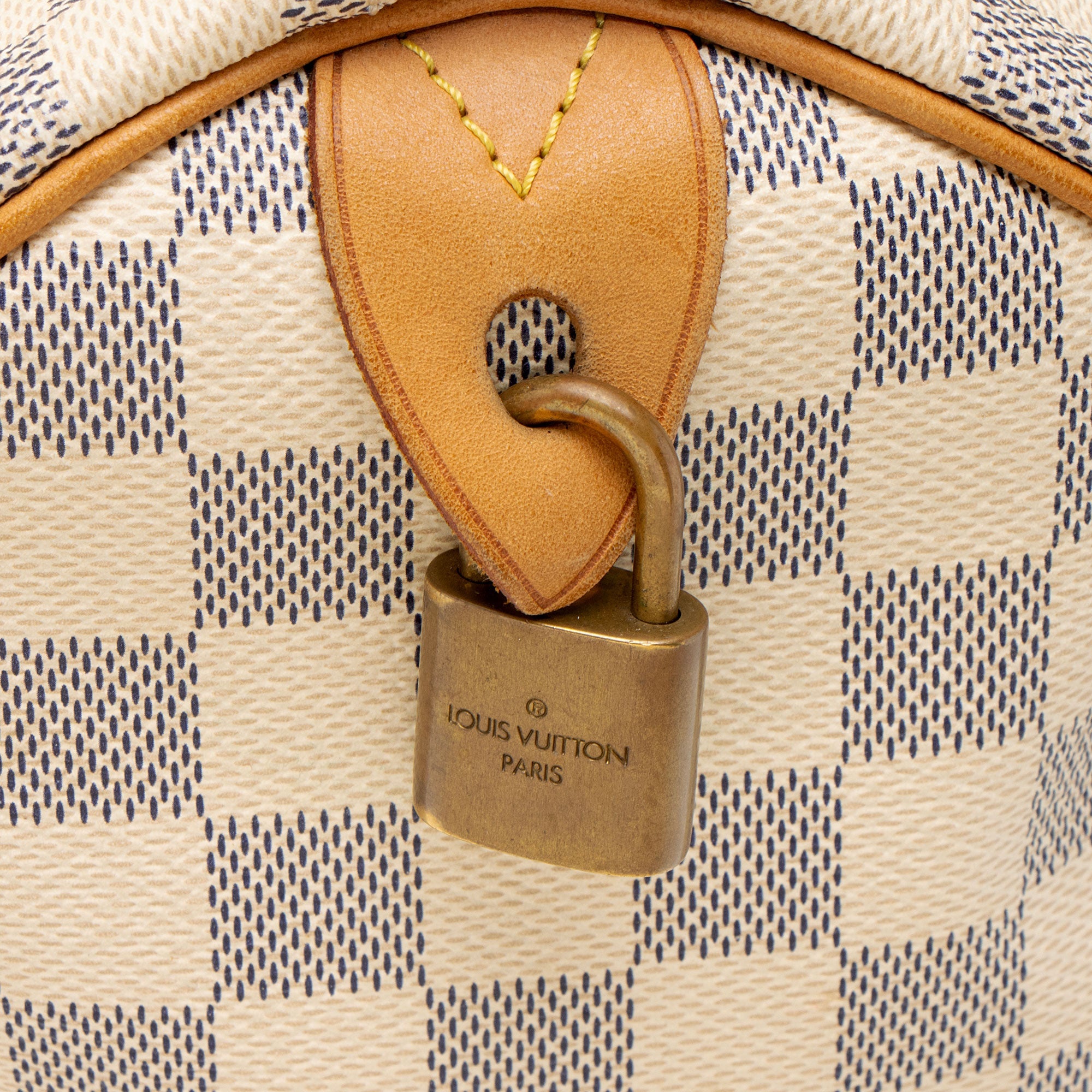 Louis Vuitton Damier Azur Speedy 30 Satchel