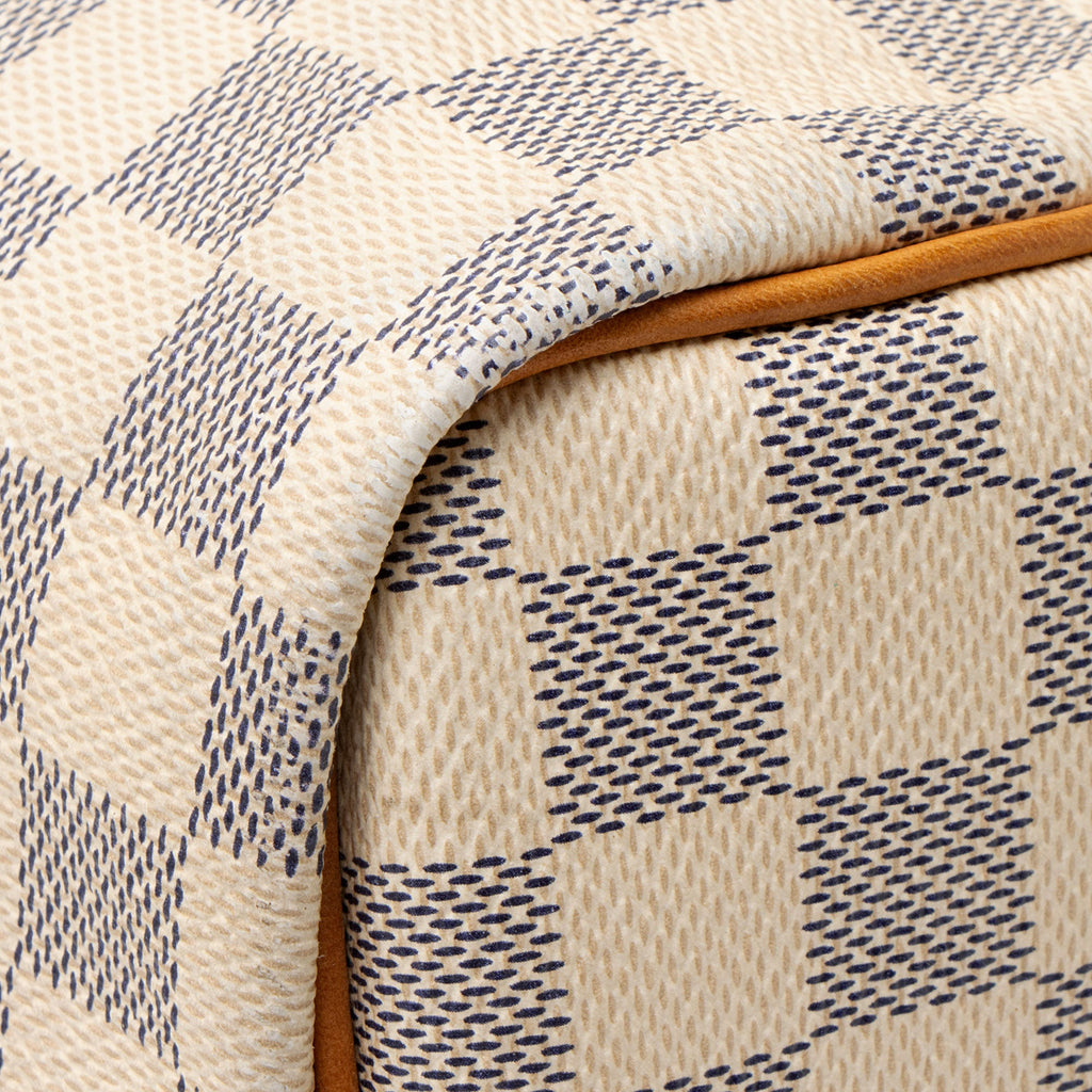 Louis Vuitton Damier Azur Speedy 30 Satchel