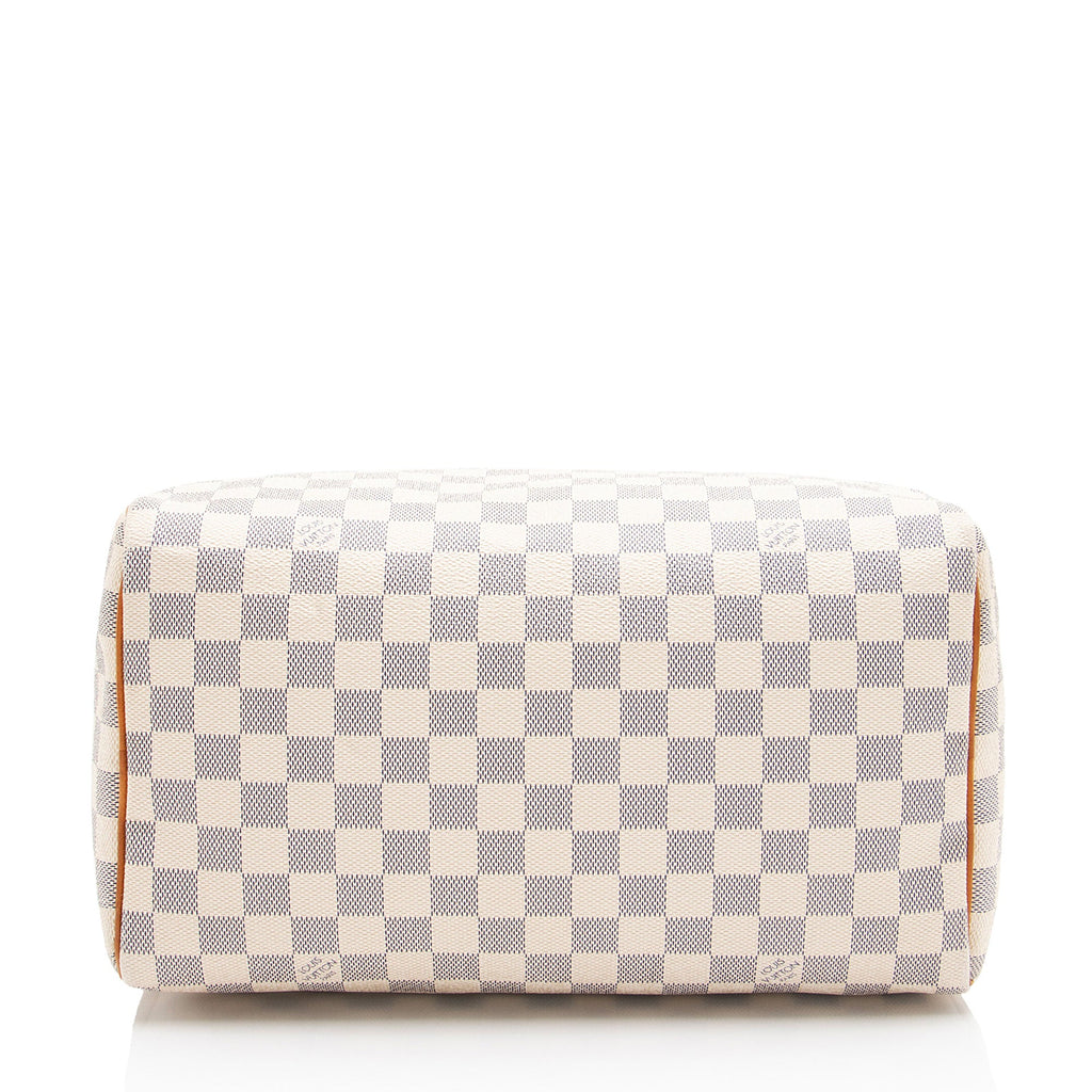 Louis Vuitton Damier Azur Speedy 30 Satchel