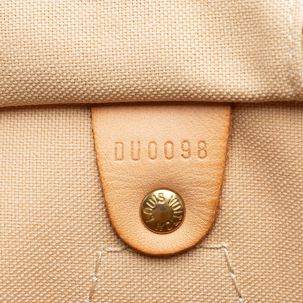 Louis Vuitton Damier Azur Speedy 30 Satchel