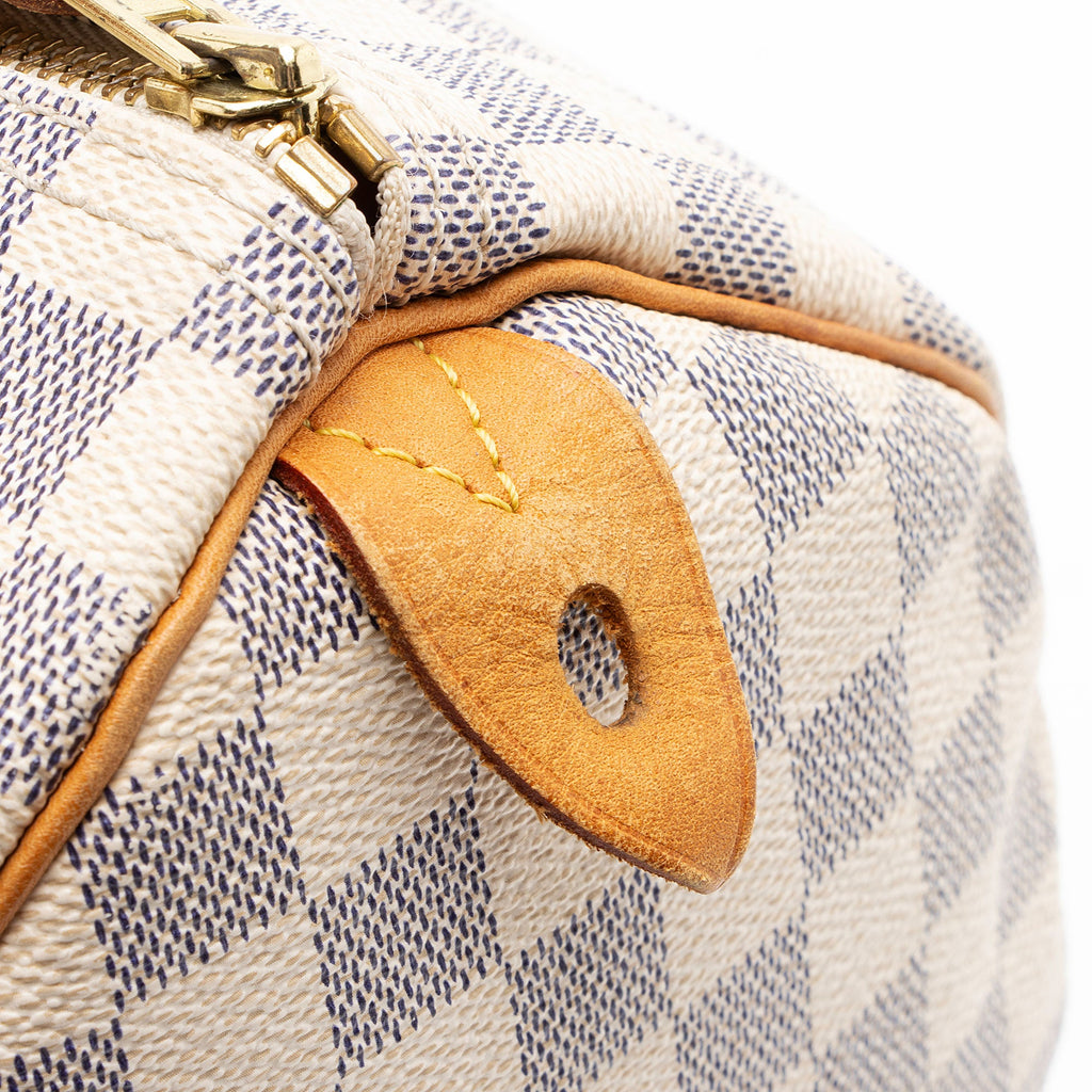 Louis Vuitton Damier Azur Speedy 30 Satchel
