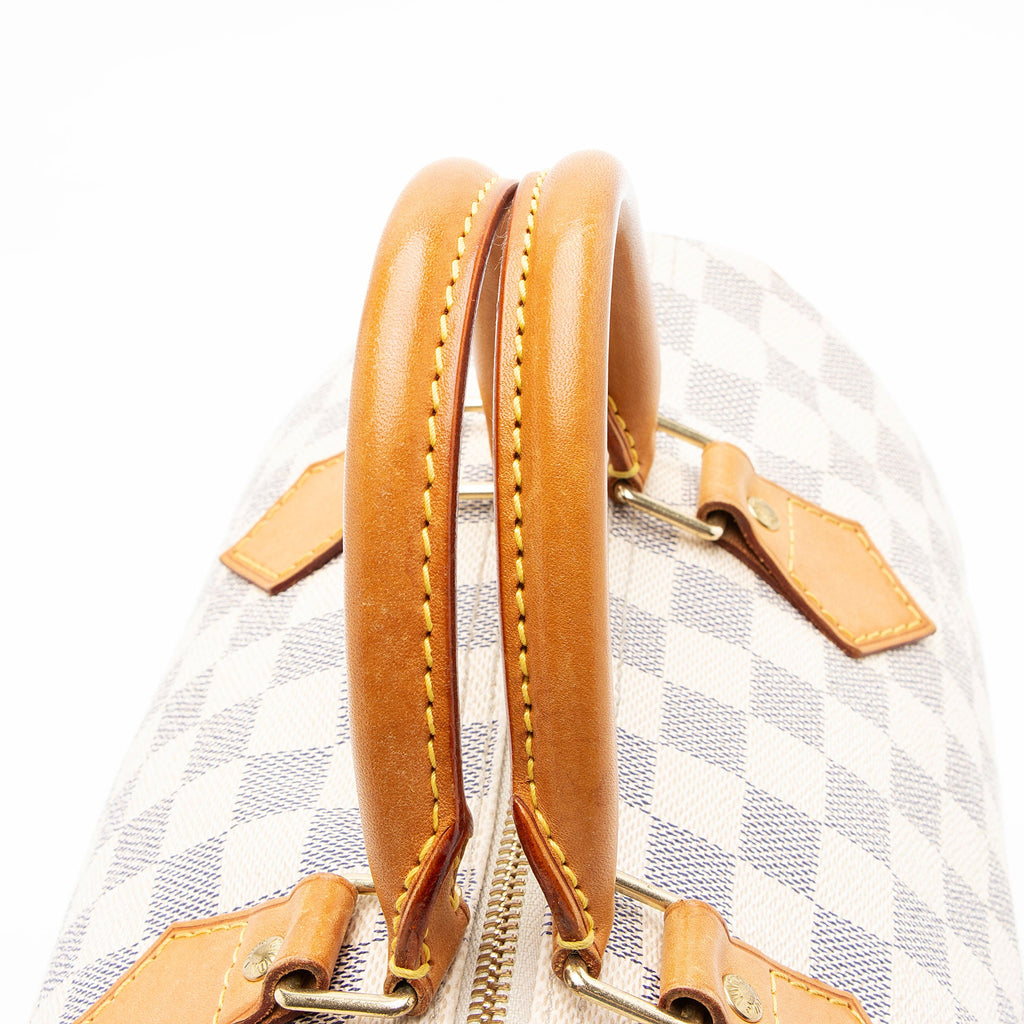 Louis Vuitton Damier Azur Speedy 30 Satchel