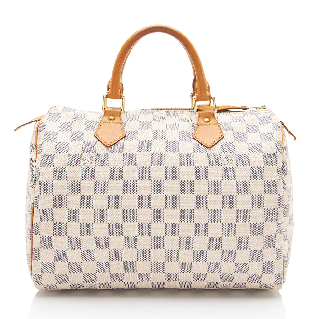 Louis Vuitton Damier Azur Speedy 30 Satchel