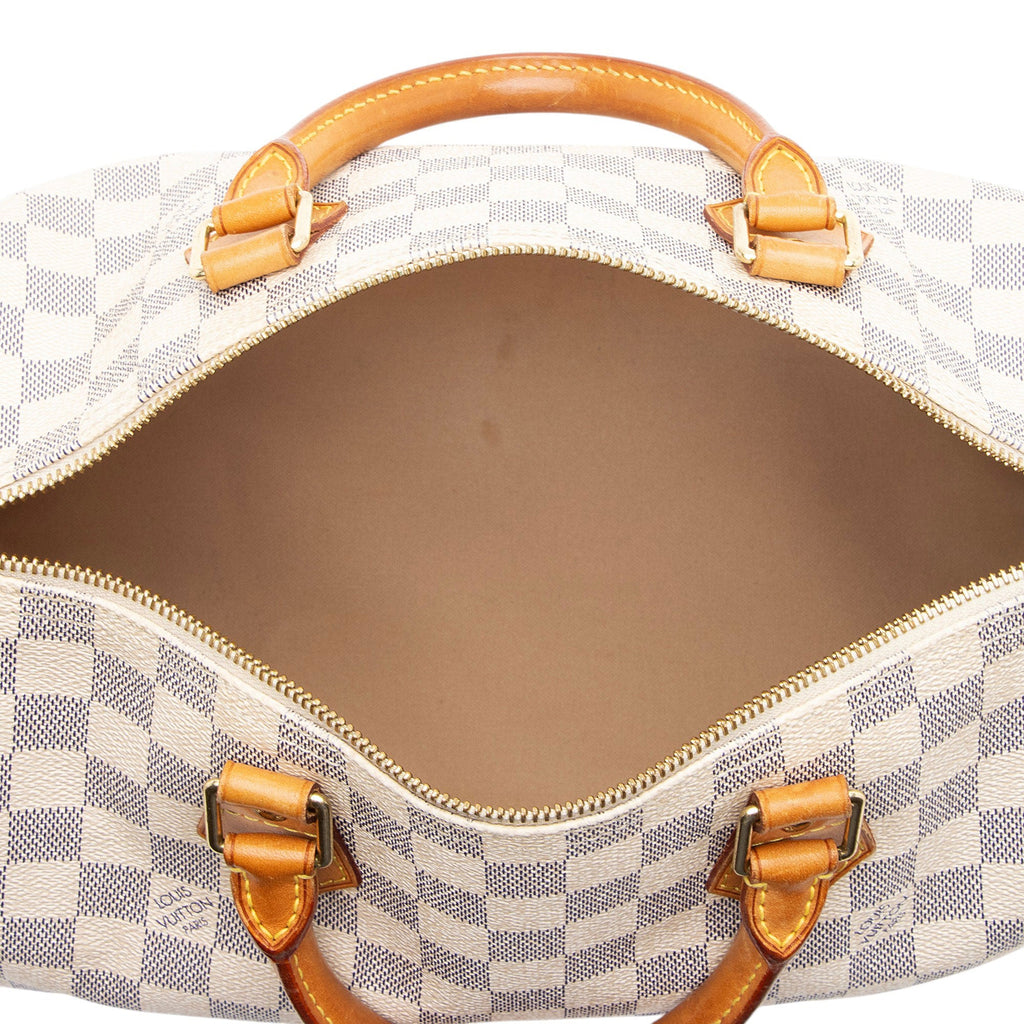 Louis Vuitton Damier Azur Speedy 30 Satchel