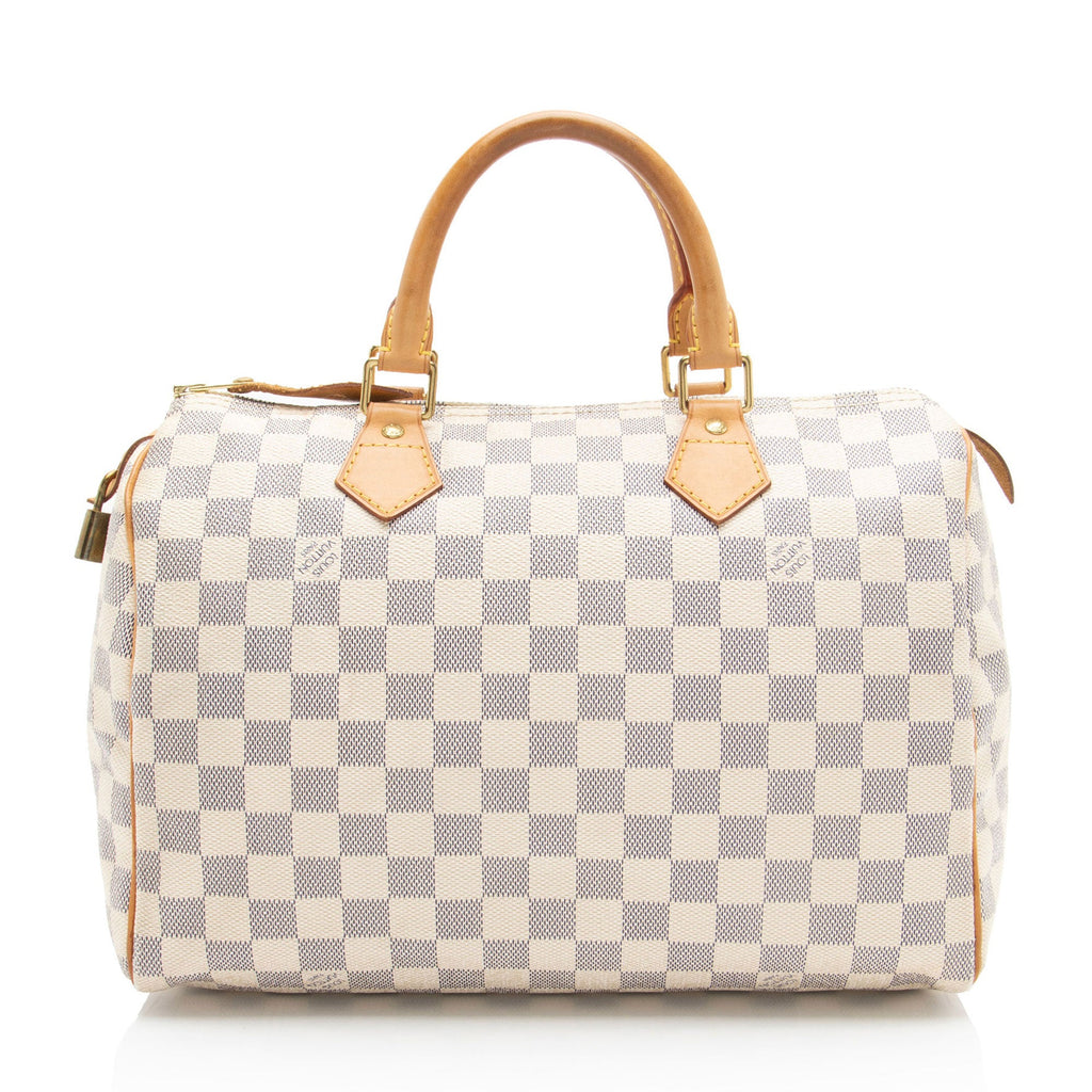 Louis Vuitton Damier Azur Speedy 30 Satchel