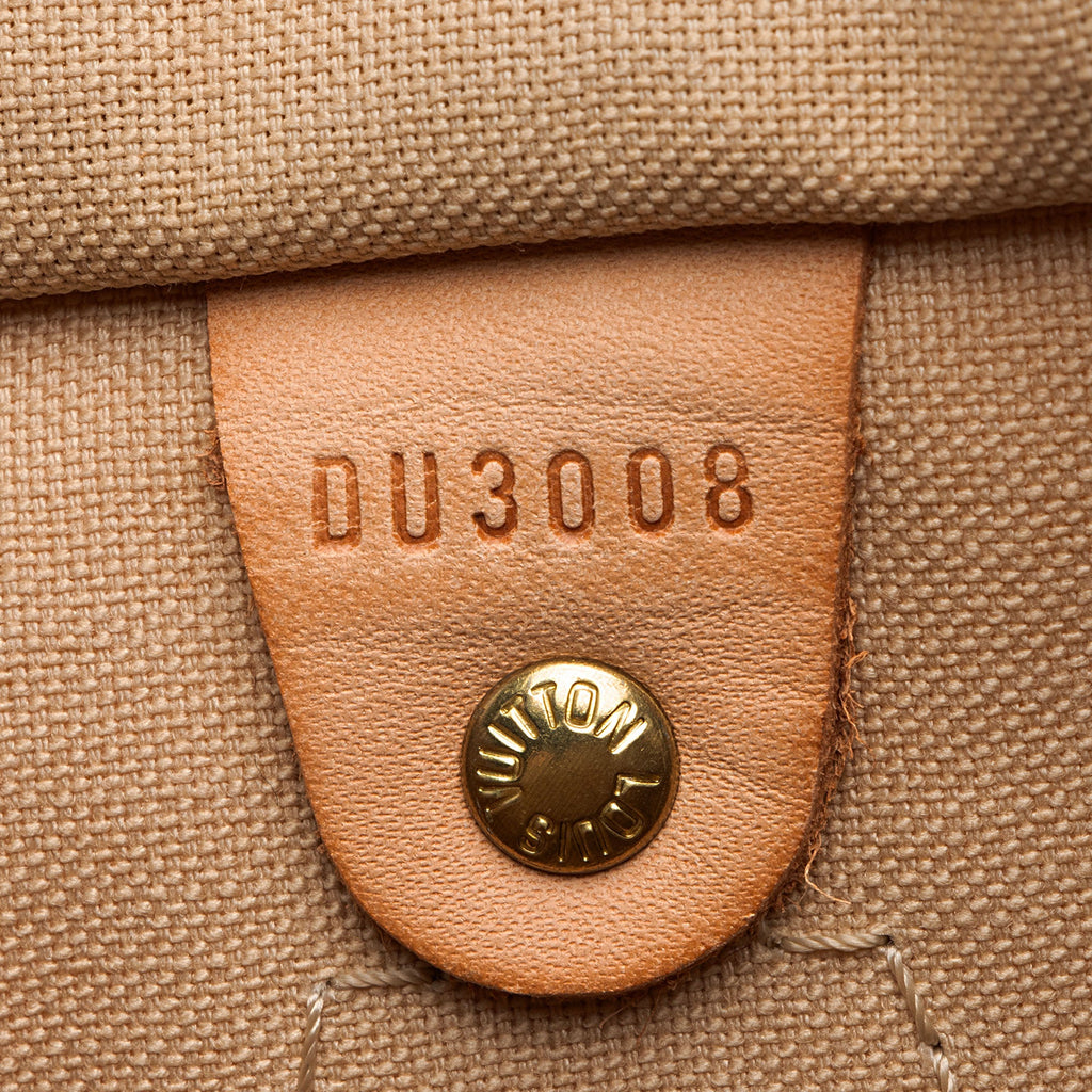 Louis Vuitton Damier Azur Speedy 30 Satchel