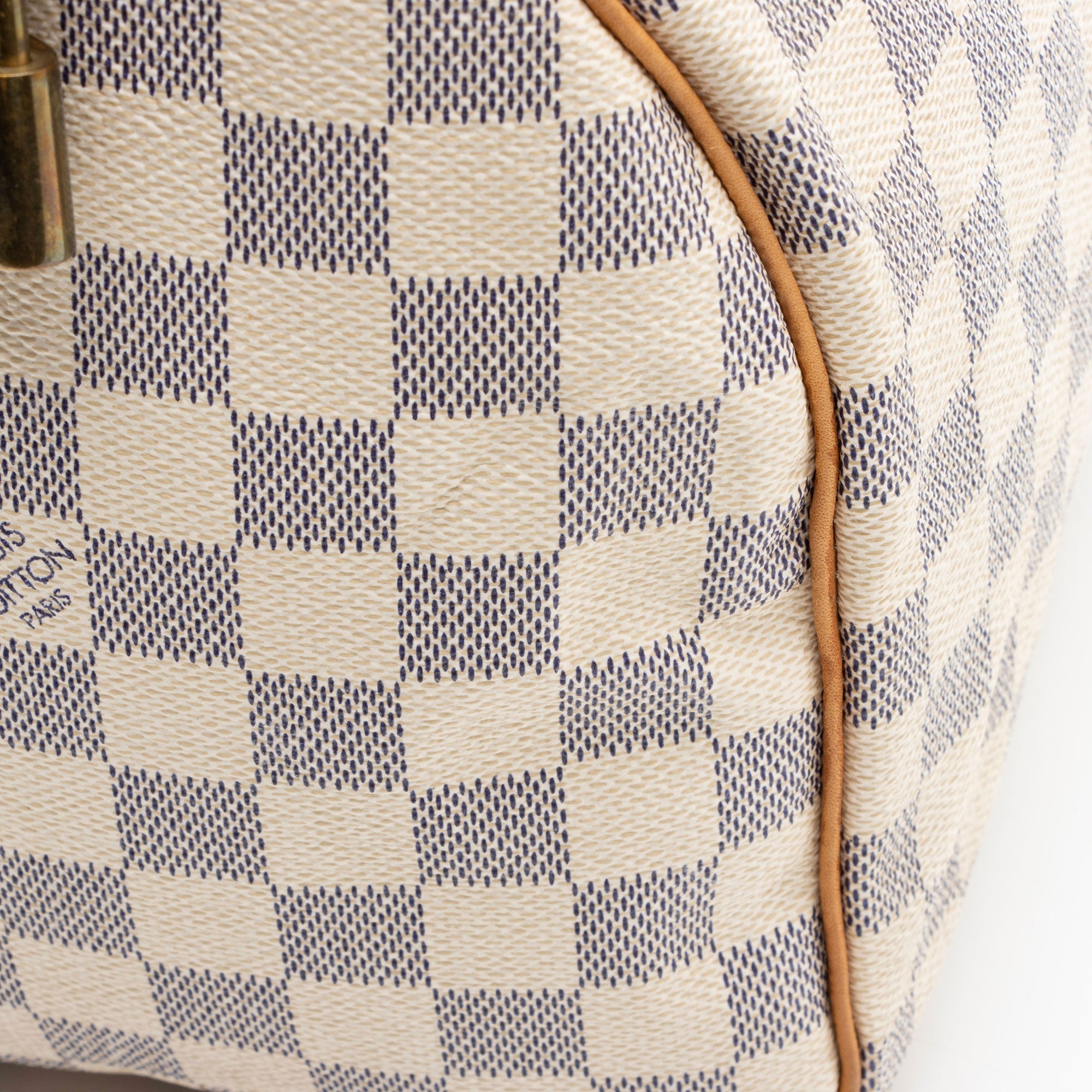 Louis Vuitton Damier Azur Speedy 30 Satchel