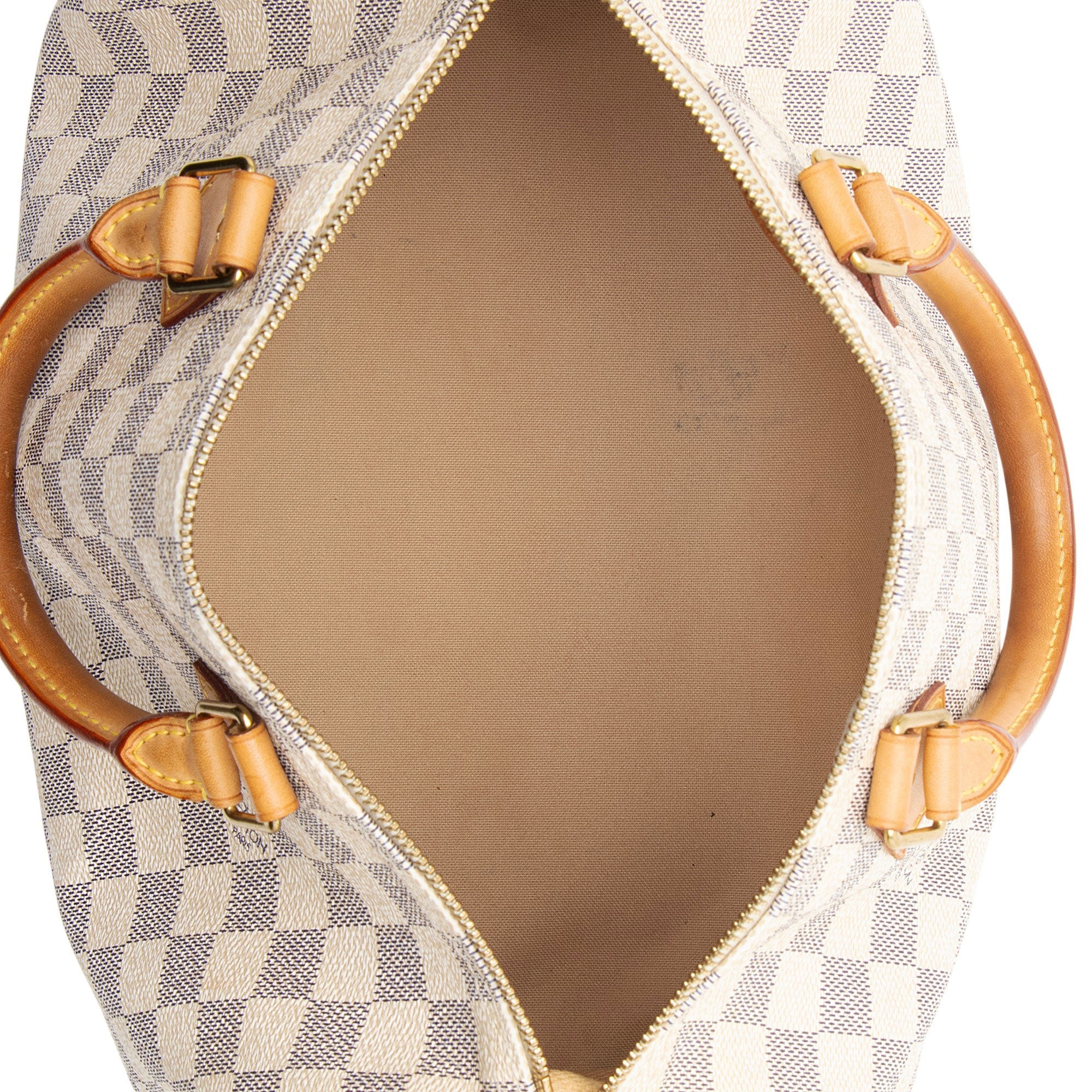 Louis Vuitton Damier Azur Speedy 30 Satchel