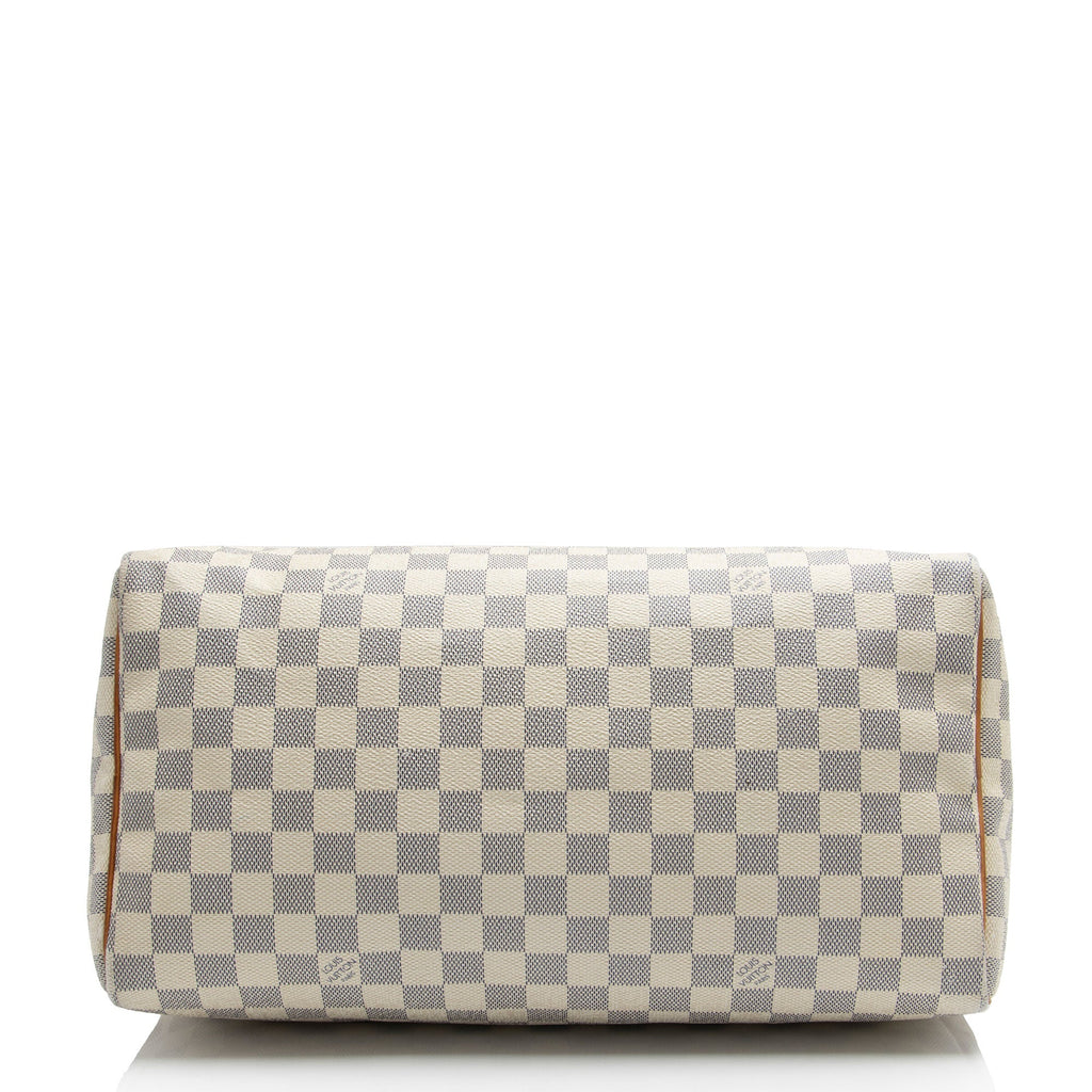 Louis Vuitton Damier Azur Speedy 35 Satchel (SHF-LBu6mk)