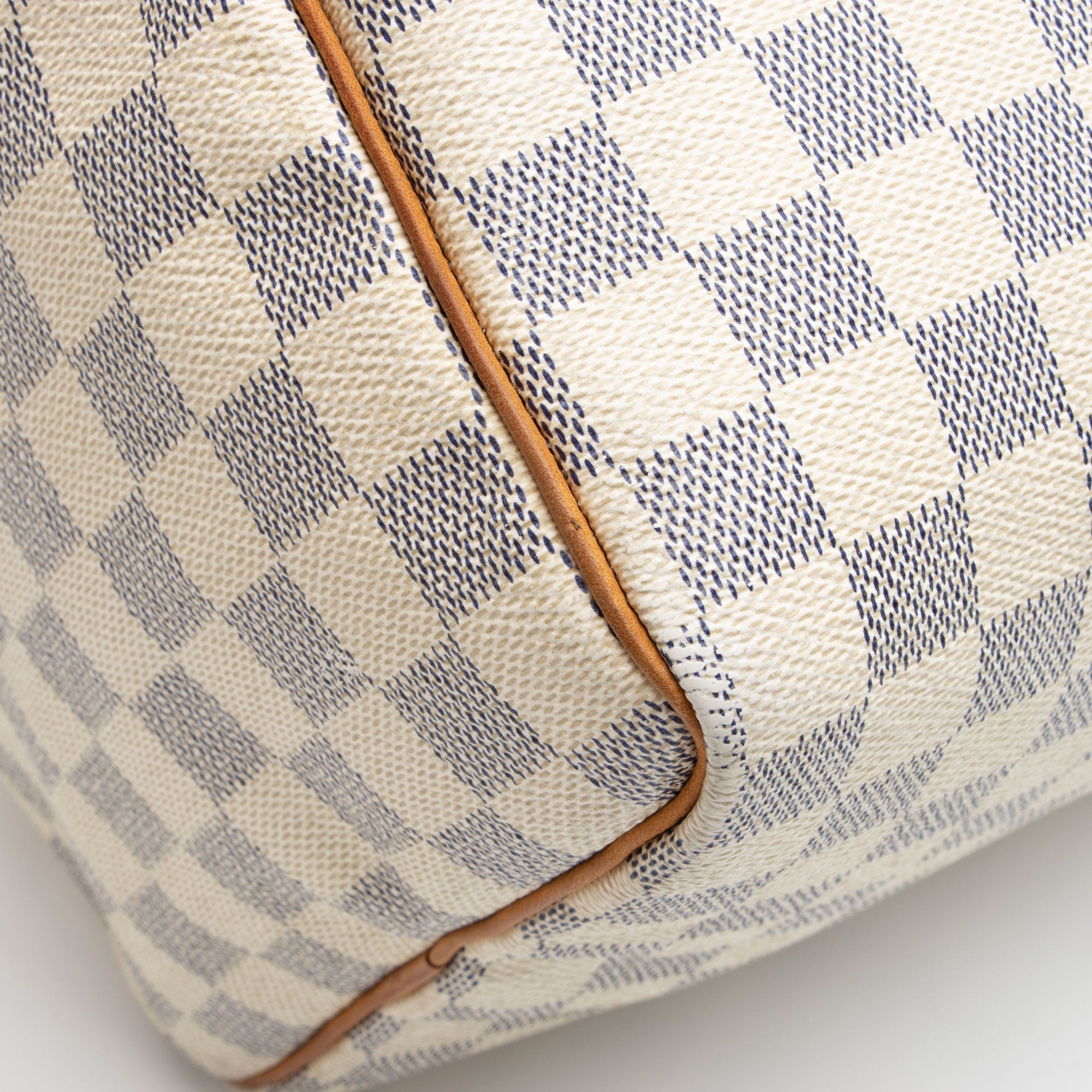 Louis Vuitton Damier Azur Speedy 35 Satchel (SHF-LBu6mk)