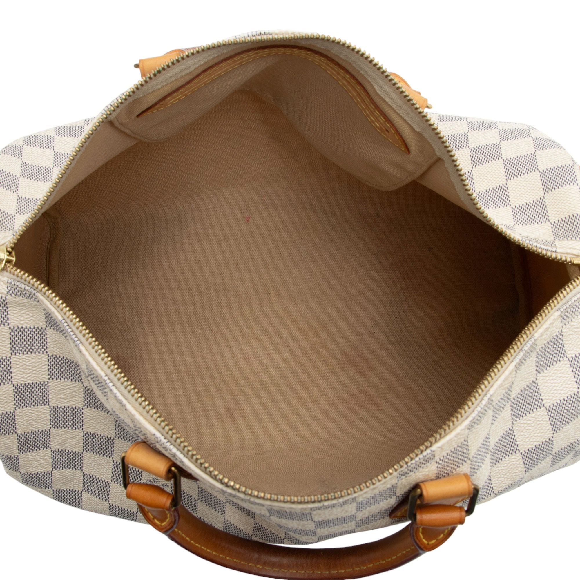 Louis Vuitton Damier Azur Speedy 35 Satchel (SHF-LBu6mk)