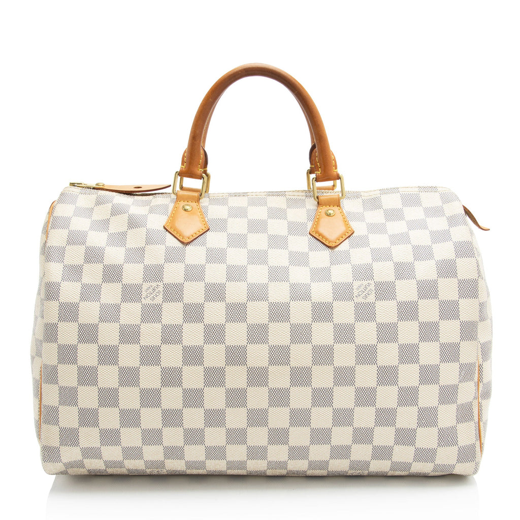 Louis Vuitton Damier Azur Speedy 35 Satchel (SHF-EH25OJ)