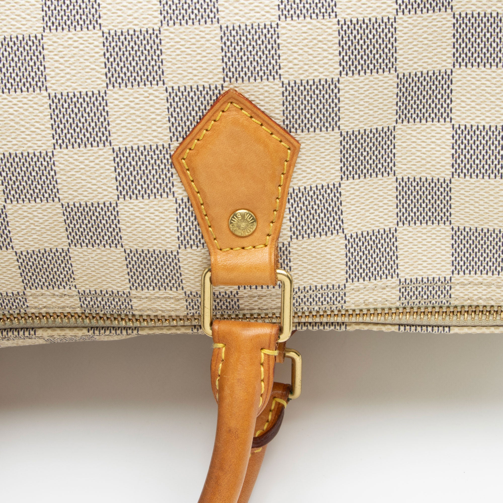 Louis Vuitton Damier Azur Speedy 35 Satchel (SHF-EH25OJ)