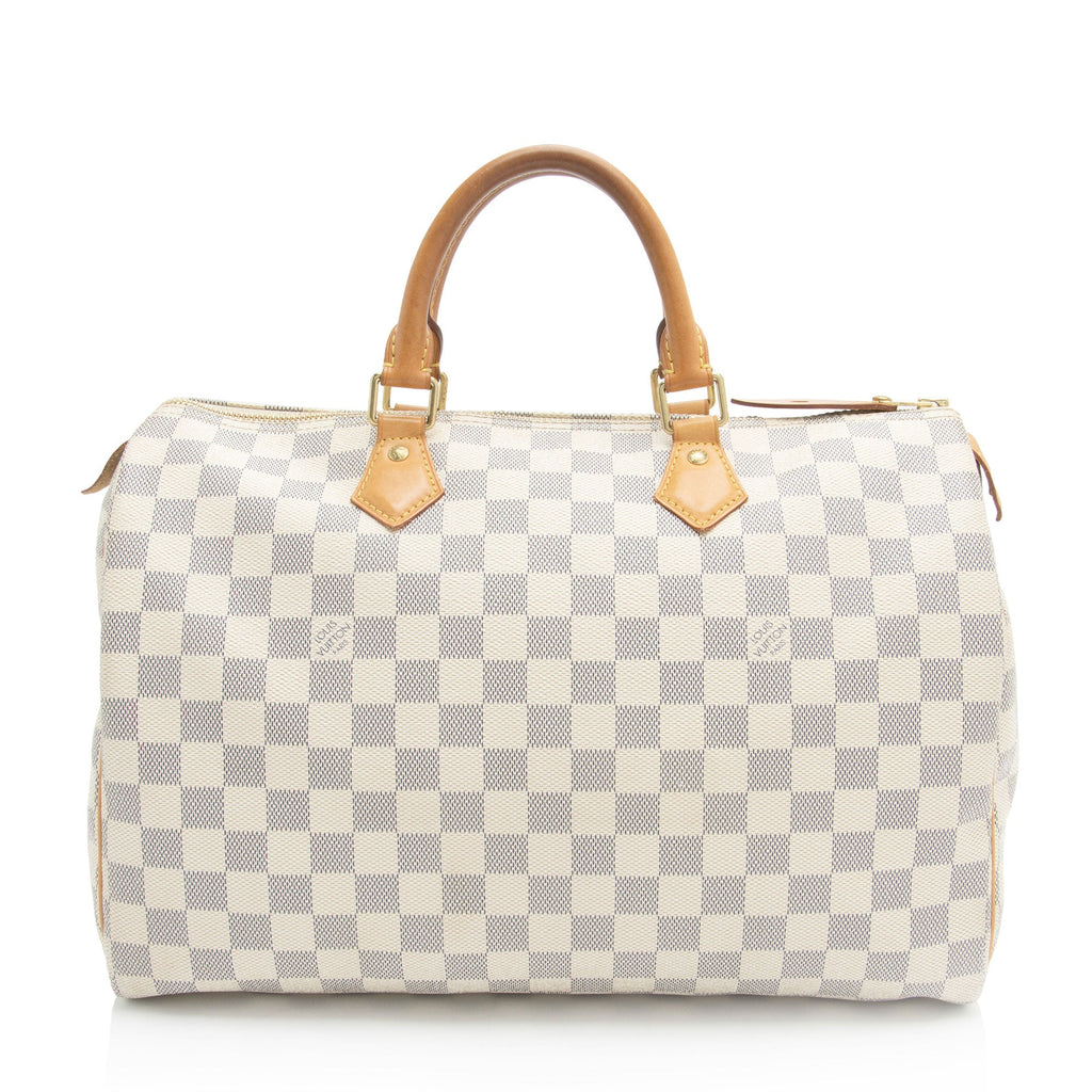 Louis Vuitton Damier Azur Speedy 35 Satchel (SHF-EH25OJ)