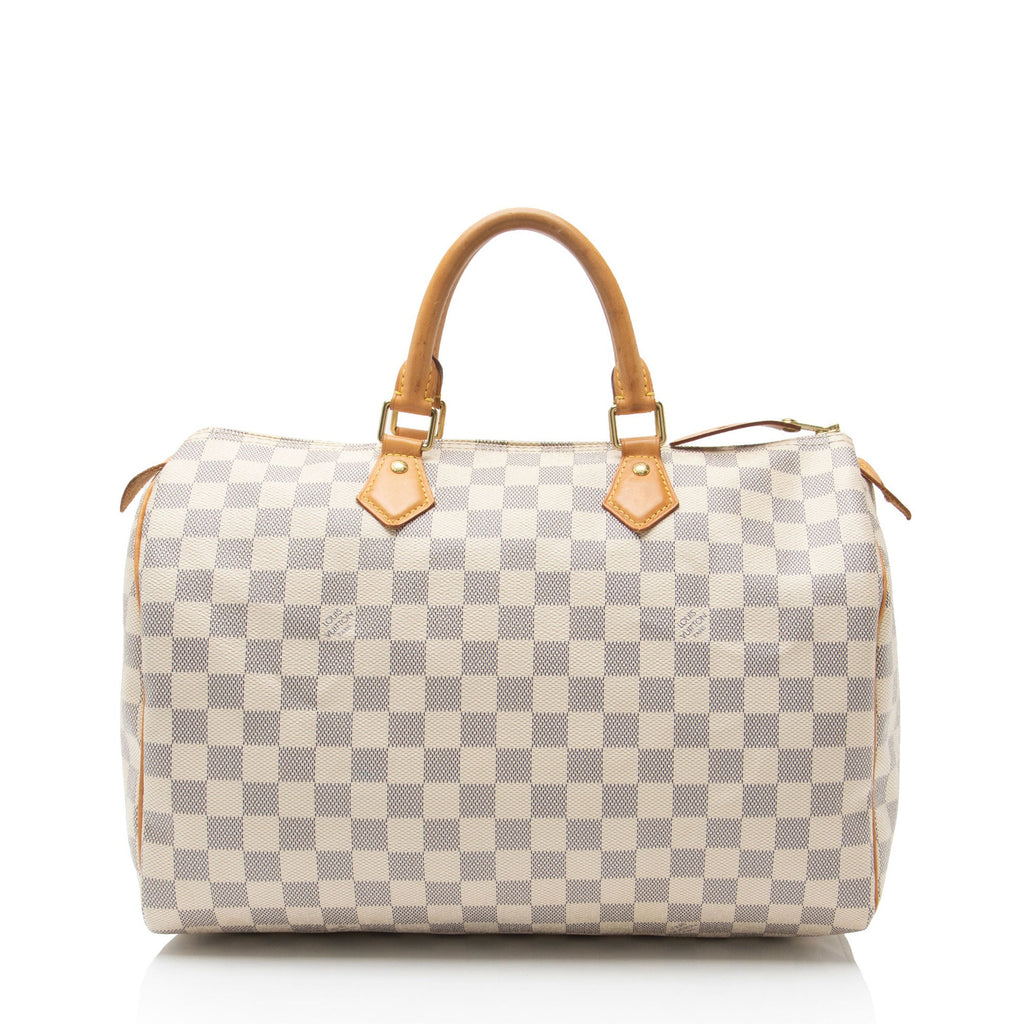 Louis Vuitton Damier Azur Speedy 35 Satchel