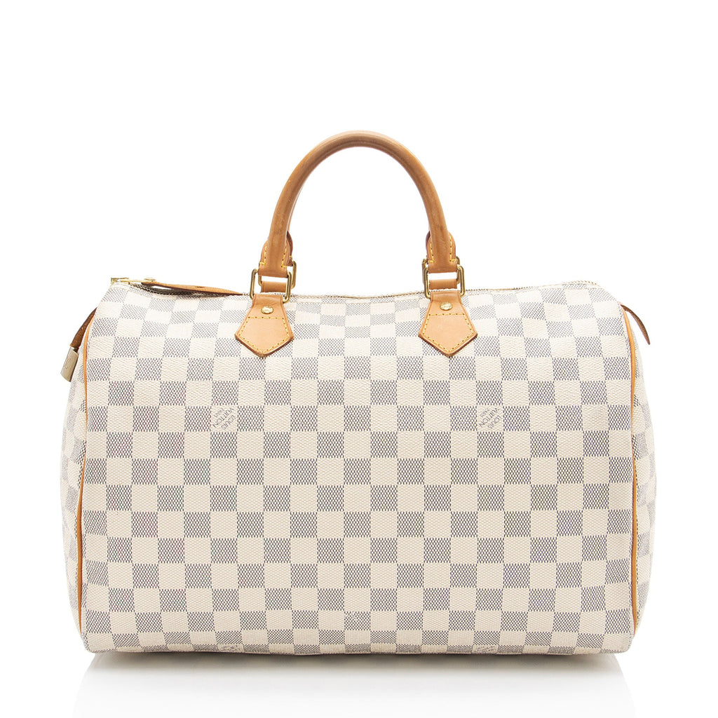 Louis Vuitton Damier Azur Speedy 35 Satchel