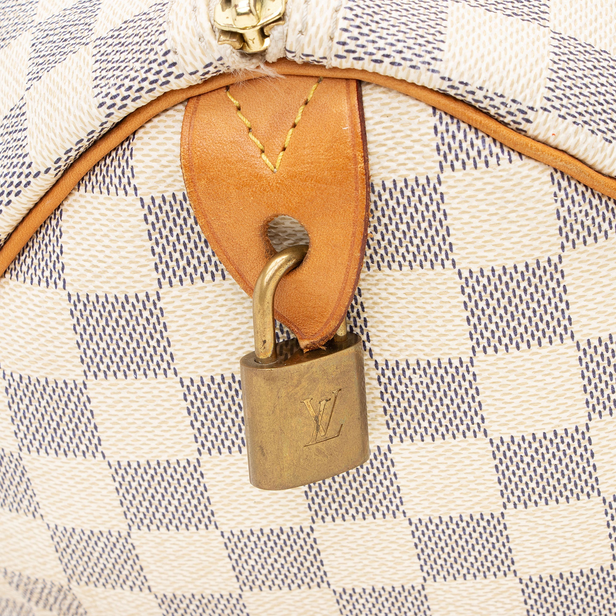 Louis Vuitton Damier Azur Speedy 35 Satchel