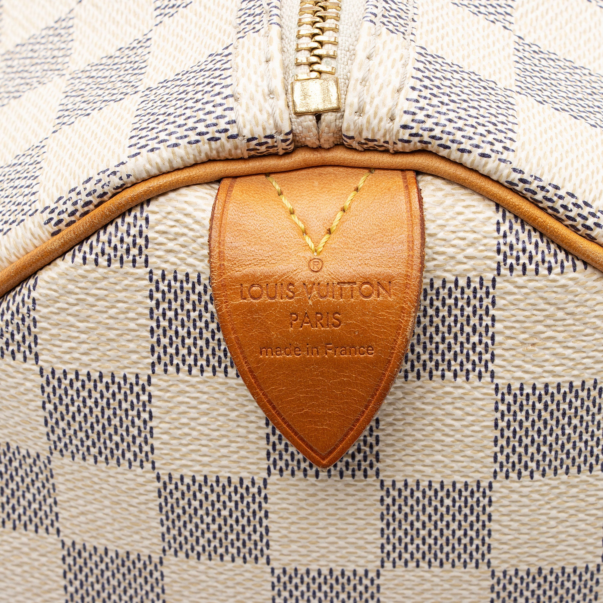 Louis Vuitton Damier Azur Speedy 35 Satchel