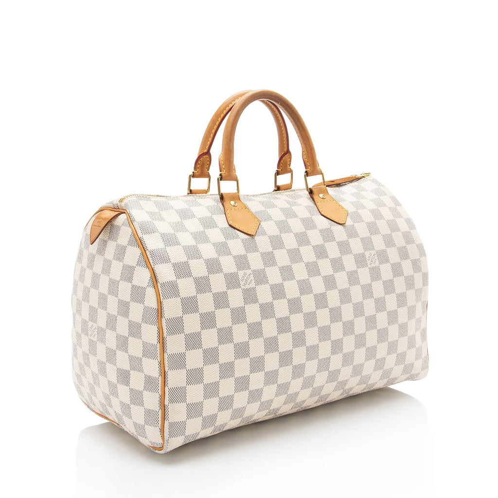 Louis Vuitton Damier Azur Speedy 35 Satchel
